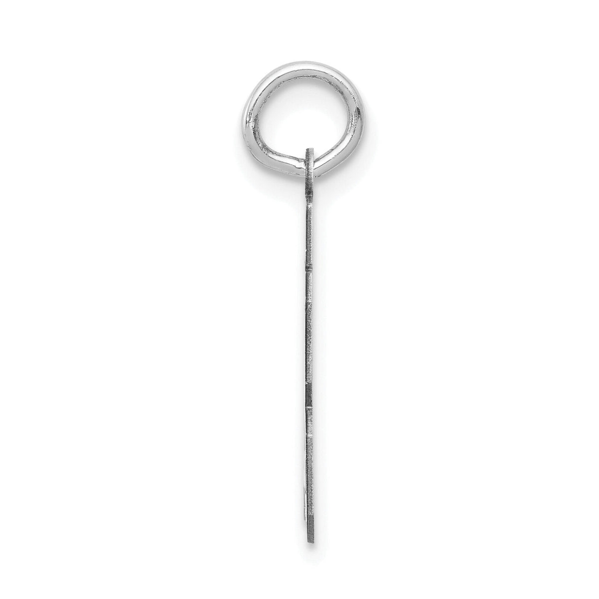 14kw Small Satin Number 83 Charm-WSS83
