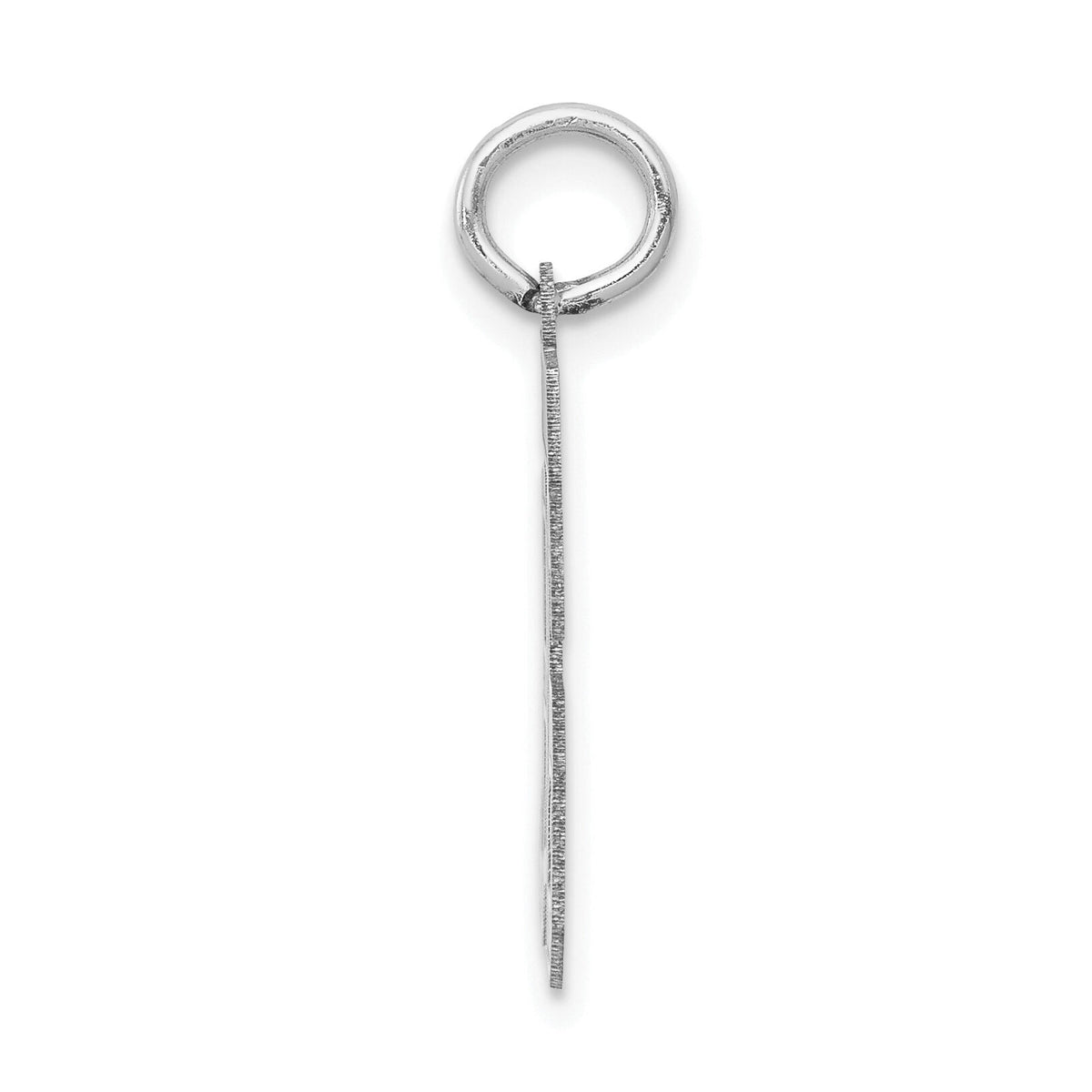 14kw Small Satin Number 86 Charm-WSS86