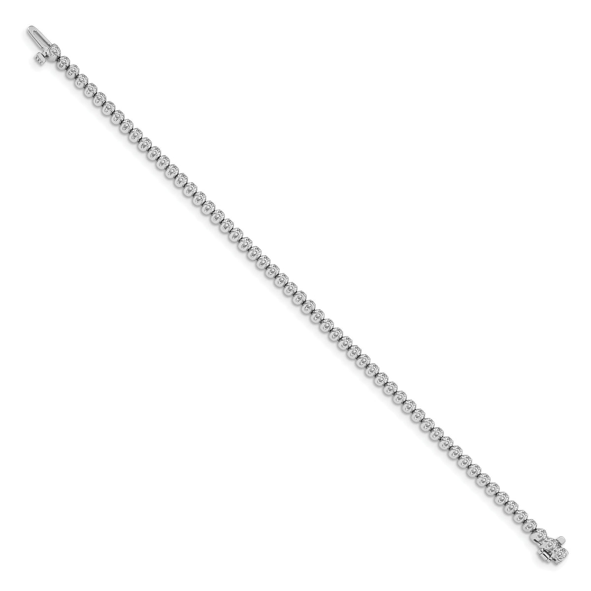 14k White Gold VS Diamond Tennis Bracelet-X10003WVS