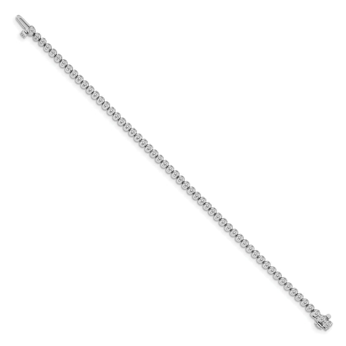 14k White Gold VS Diamond Tennis Bracelet-X10003WVS