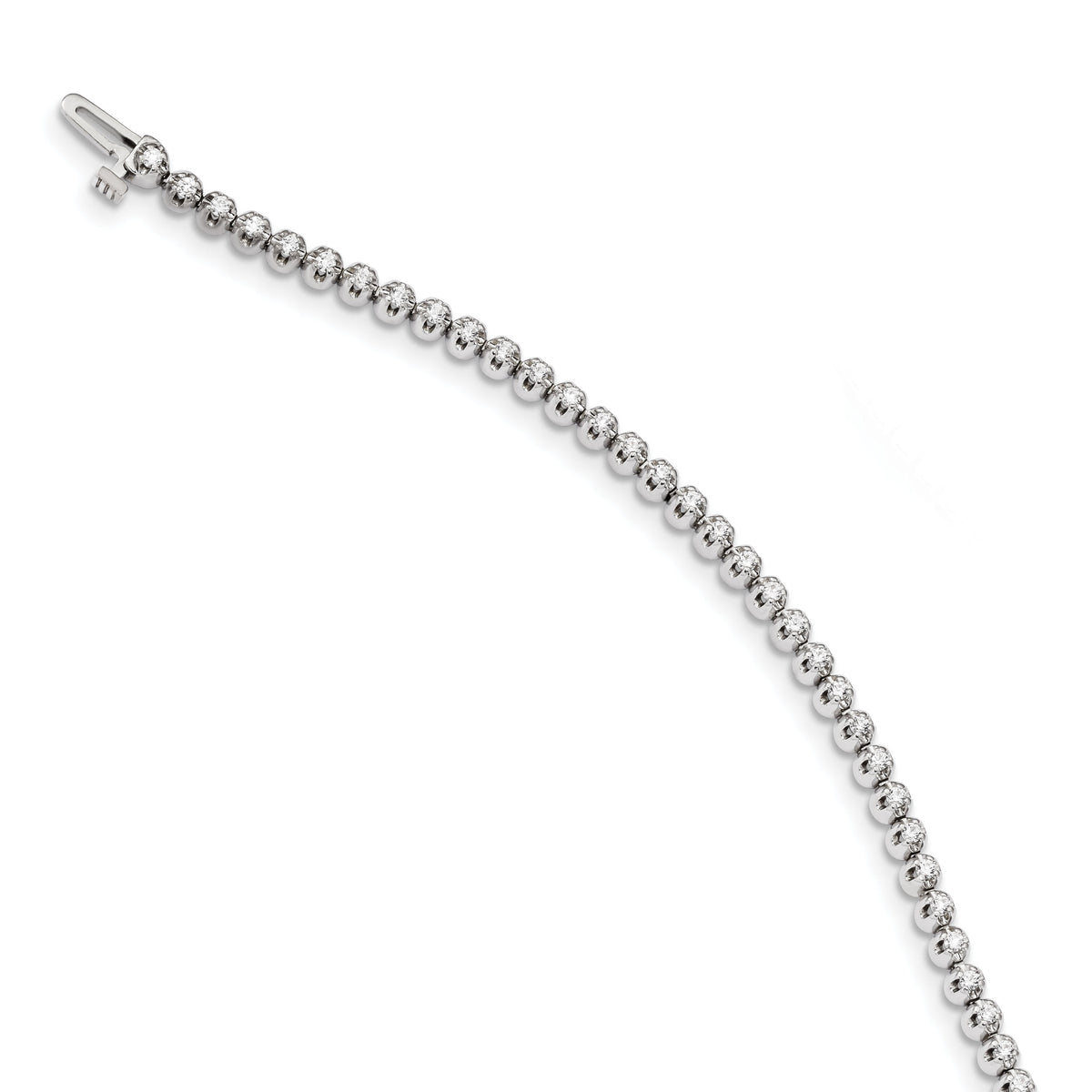 14k White Gold VS Diamond Tennis Bracelet-X10003WVS