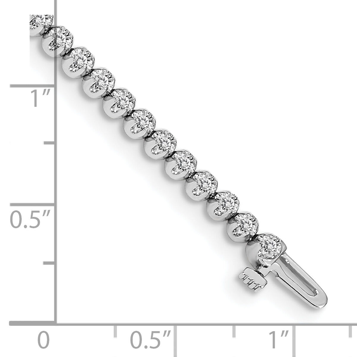 14k White Gold VS Diamond Tennis Bracelet-X10003WVS