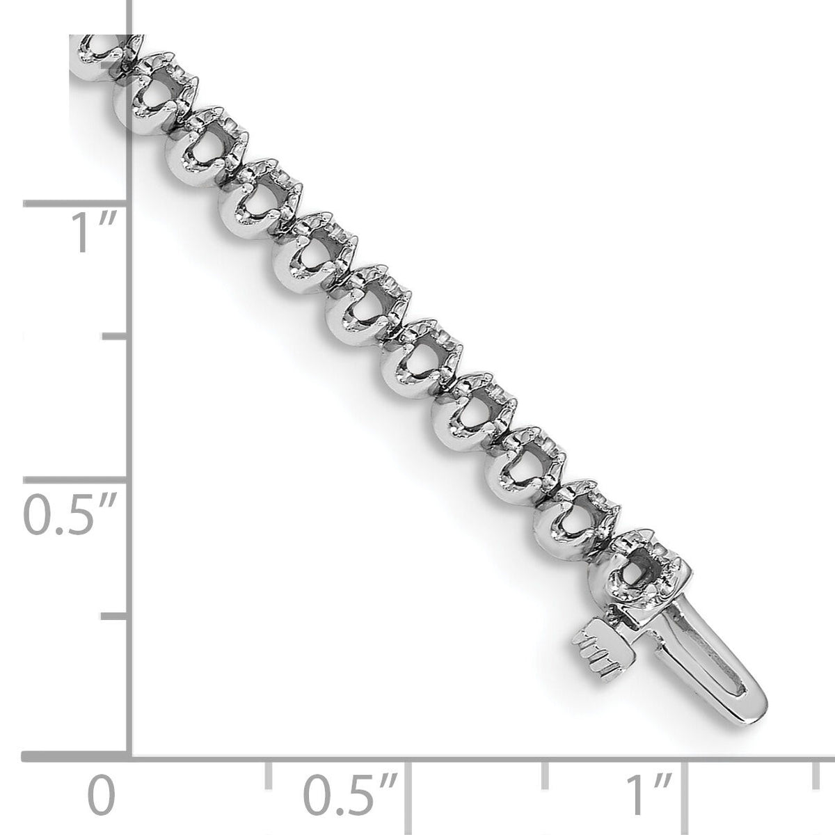 14k White Gold Tennis Bracelet Mounting-X10004W