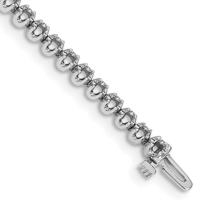 14k White Gold Tennis Bracelet Mounting-X10004W