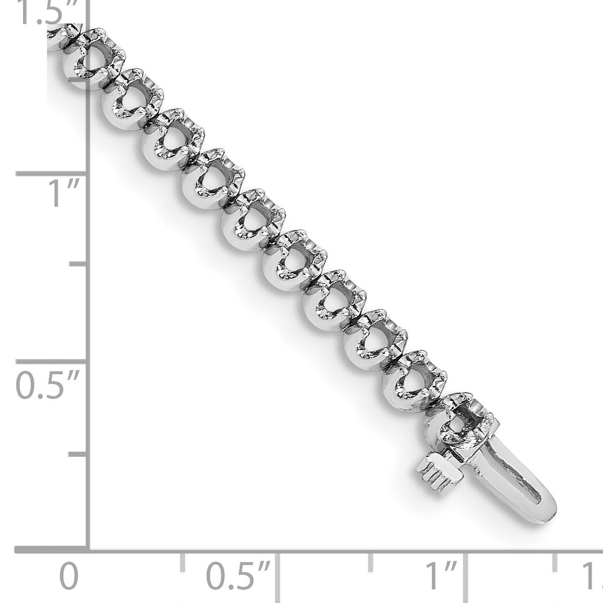14k White Gold Tennis Bracelet Mounting-X10005W