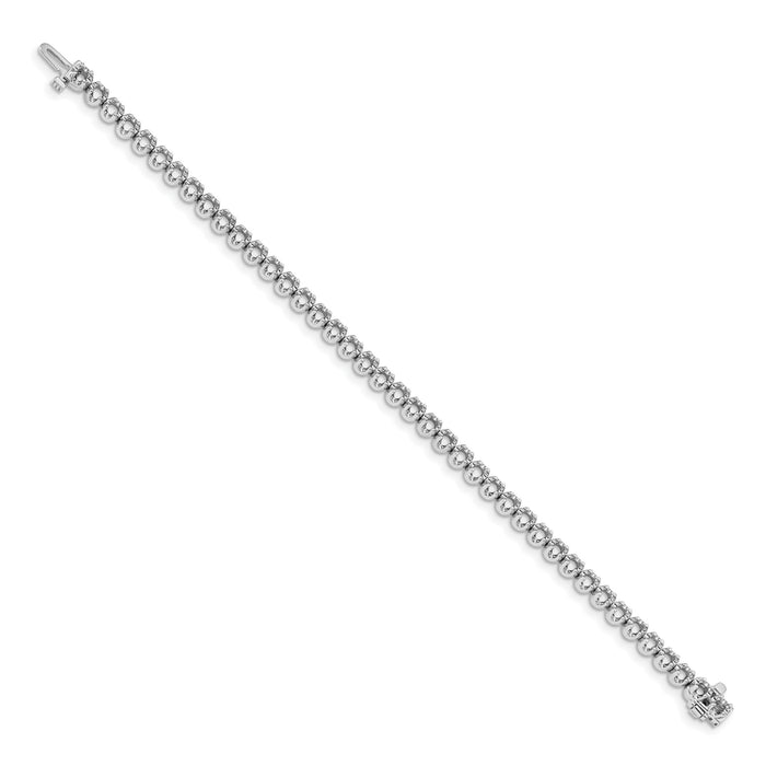14k White Gold Tennis Bracelet Mounting-X10006W