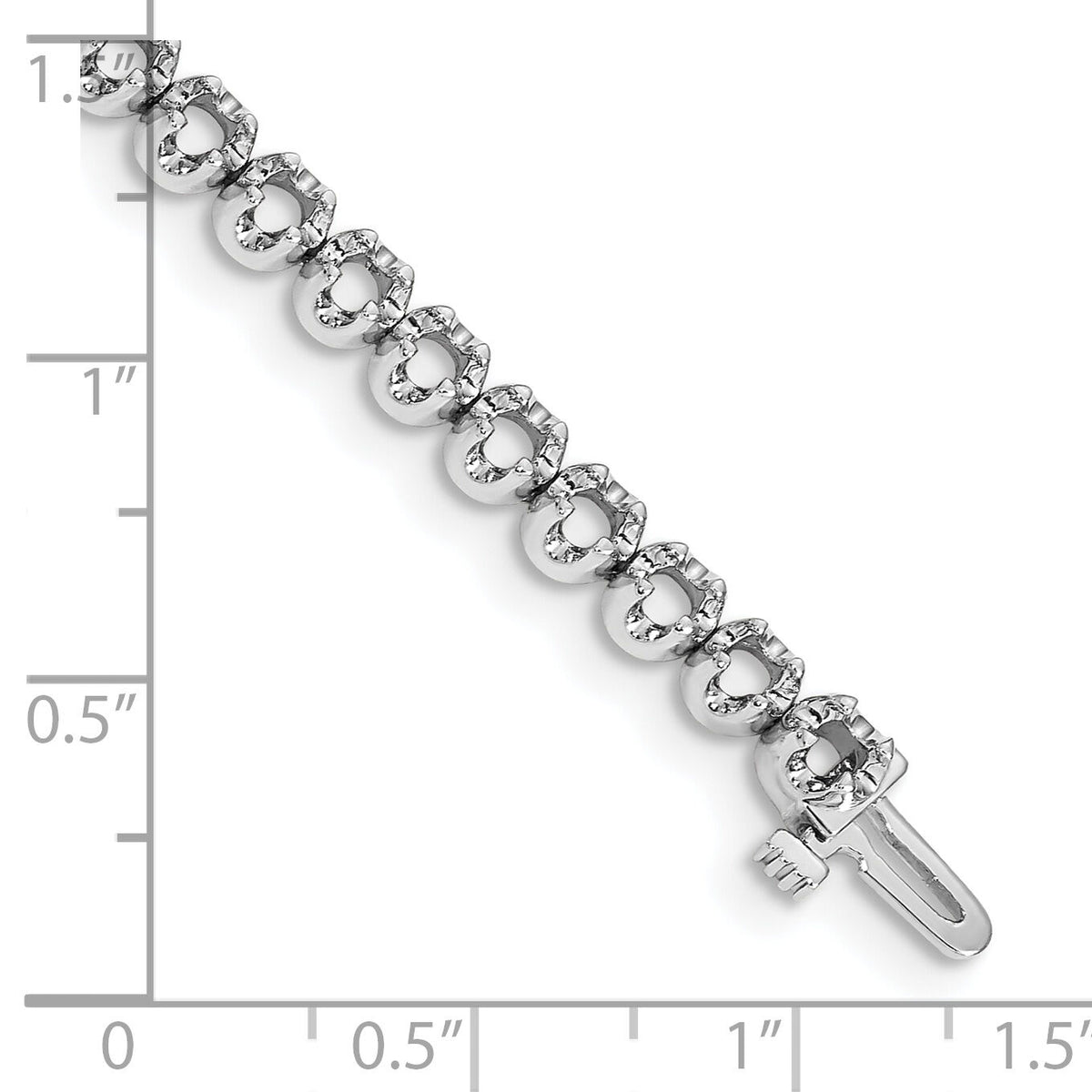 14k White Gold Tennis Bracelet Mounting-X10006W