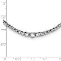 14k White Gold Graduating Diamond Necklace Mounting-X10011W