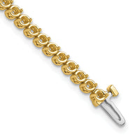 14k 2.4mm Round 2-prong Diamond Bracelet Mounting-X10020