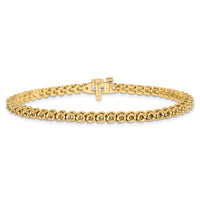 14k White Gold 2.7mm Round 2-prong Diamond Bracelet Mounting-X10021W