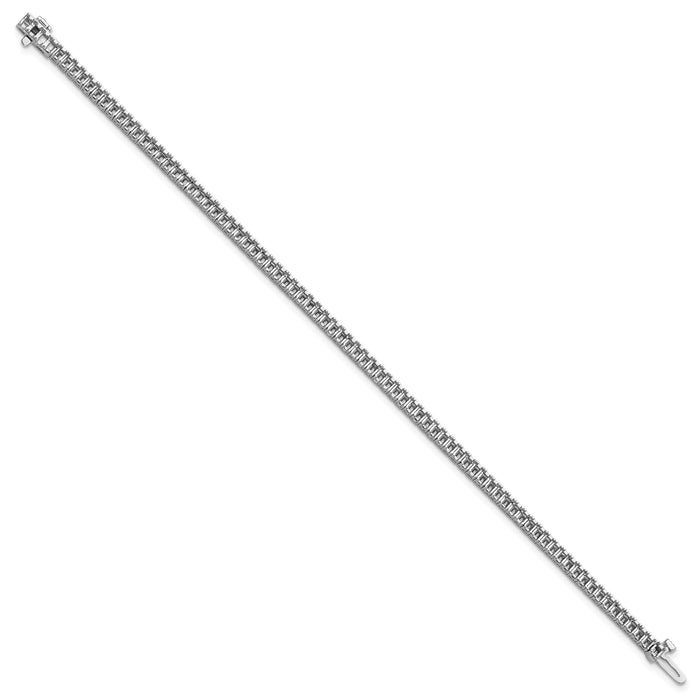 14k White Gold 2mm Princess 4ct Diamond Tennis Bracelet Mounting-X10022W