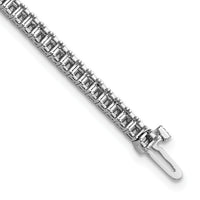 14k White Gold 2mm Princess 4ct Diamond Tennis Bracelet Mounting-X10022W