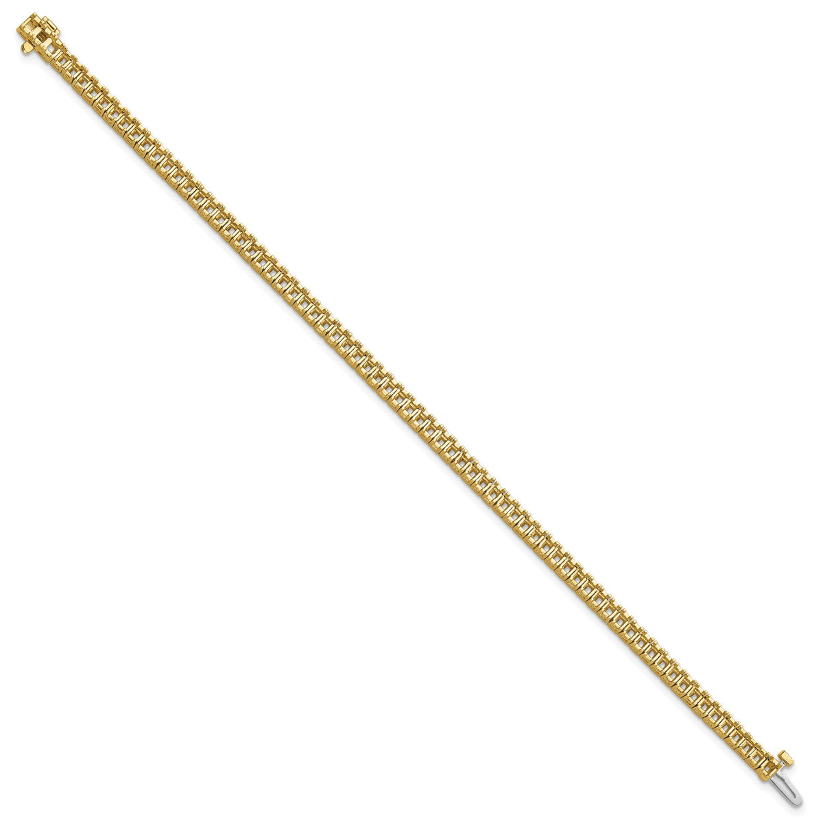 14k 2.25mm Princess 5ct Diamond Tennis Bracelet Mounting-X10023