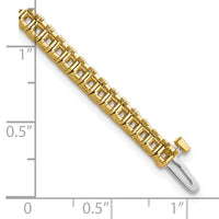 14k 2.25mm Princess 5ct Diamond Tennis Bracelet Mounting-X10023
