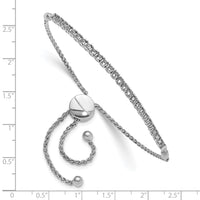 14k White Gold 2.2mm Round Diamond 1.03ct Adjustable Bracelet Mounting-X10026W