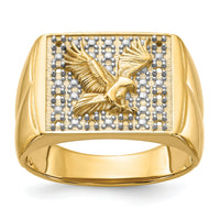 14k Men's Eagle Ring Mounting-X19B