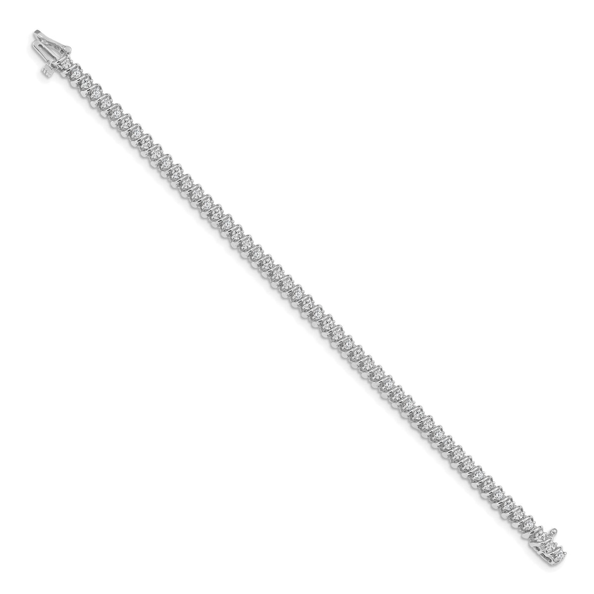 14k White Gold 1.9mm Tennis Bracelet Mounting-X2001W