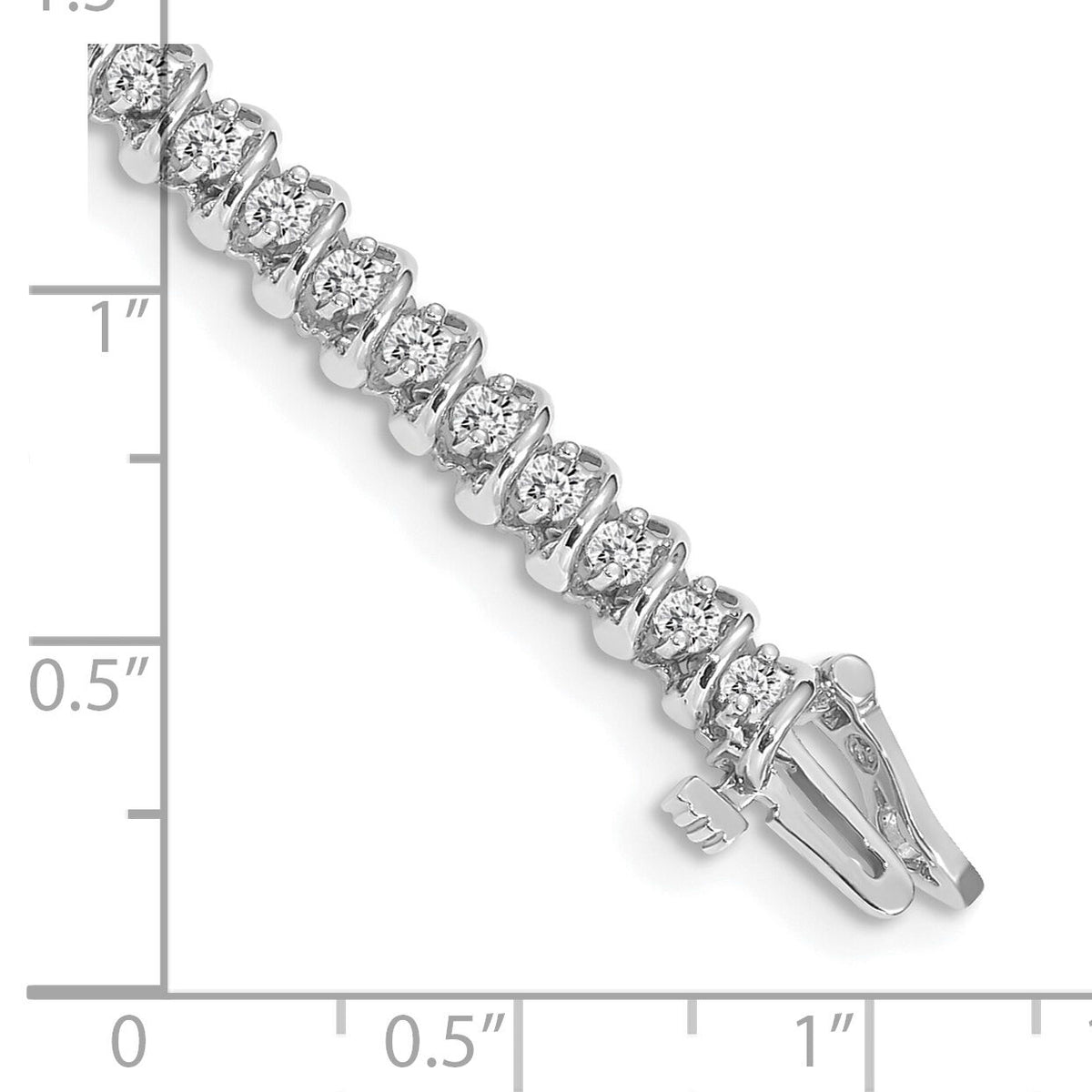 14k White Gold 1.9mm Tennis Bracelet Mounting-X2001W