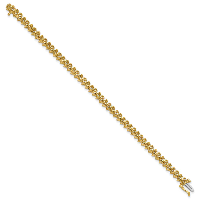 14k 2.1 Round Diamond Tennis Bracelet Mounting-X2002