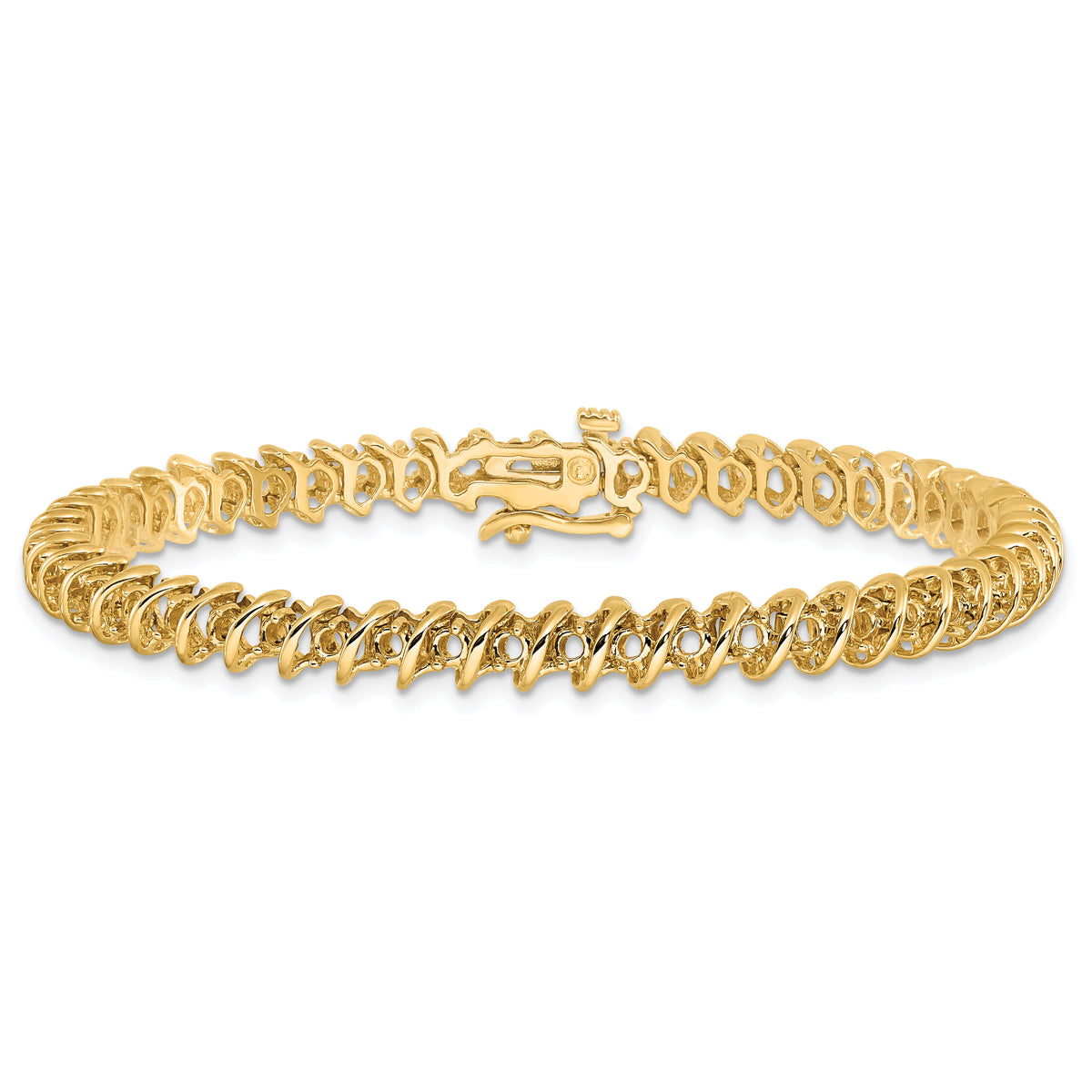 14k 2.1 Round Diamond Tennis Bracelet Mounting-X2002