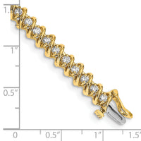 14k AA Diamond Tennis Bracelet-X2003AA