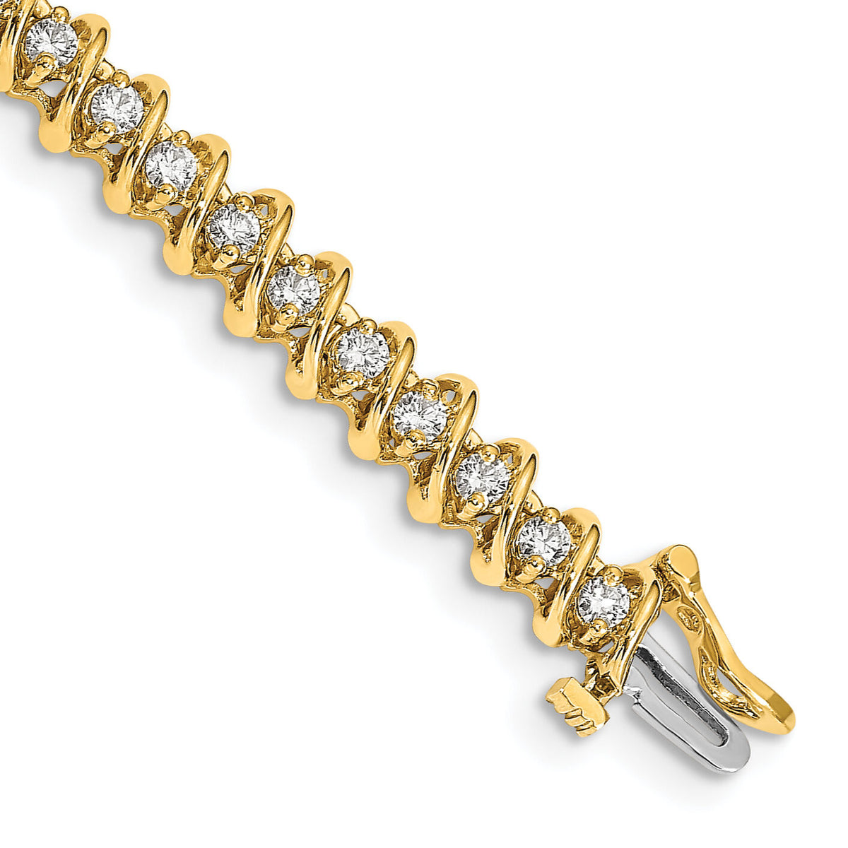 14k AA Diamond Tennis Bracelet-X2003AA