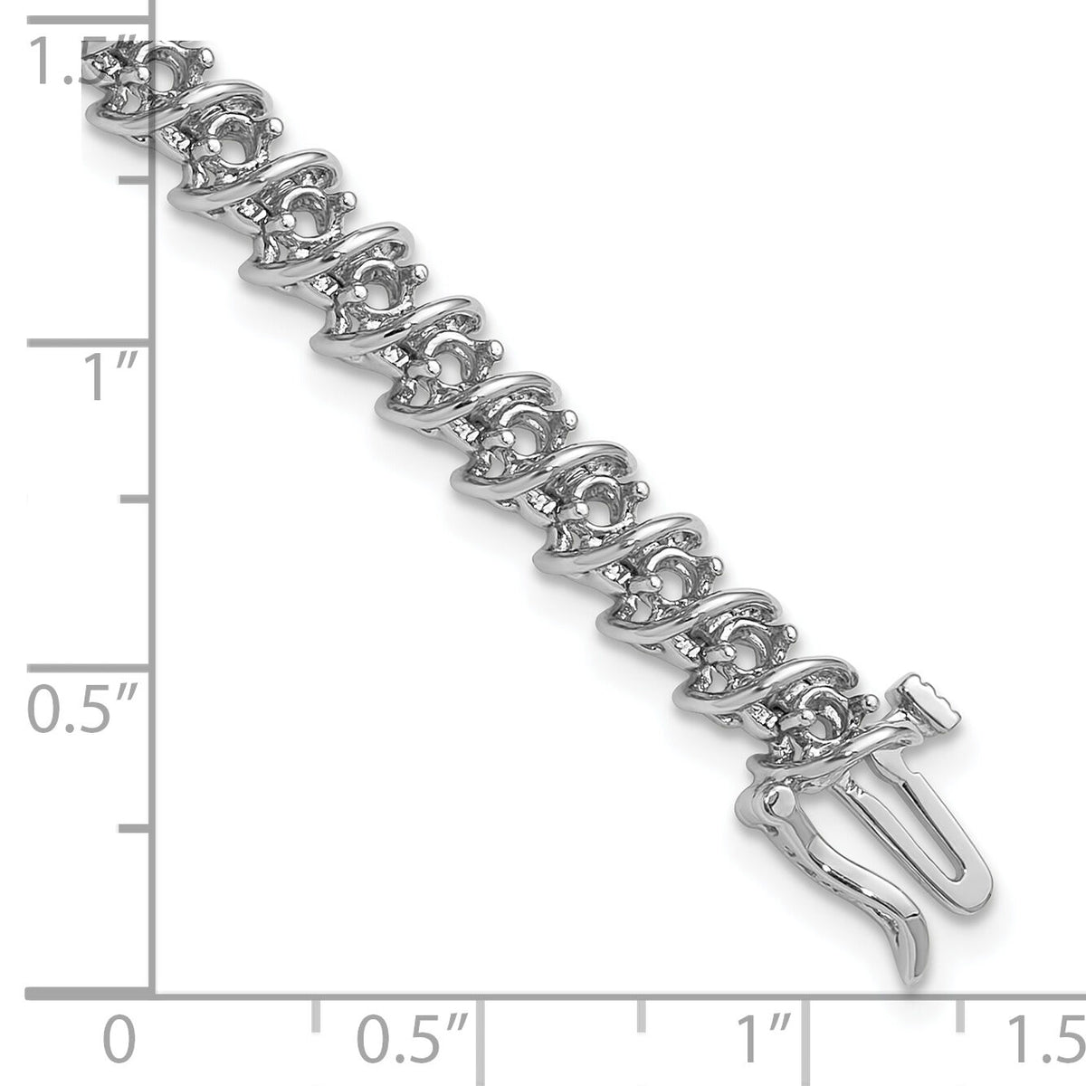 14k White Gold 2.4mm Tennis Bracelet Mounting-X2003W