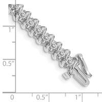 14k White Gold 2 2.7mm Tennis Bracelet Mounting-X2004W