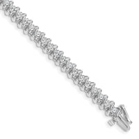14k White Gold 2 2.7mm Tennis Bracelet Mounting-X2004W