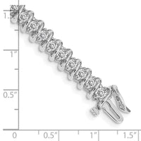 14k White Gold 2.9mm Tennis Bracelet Mounting-X2005W