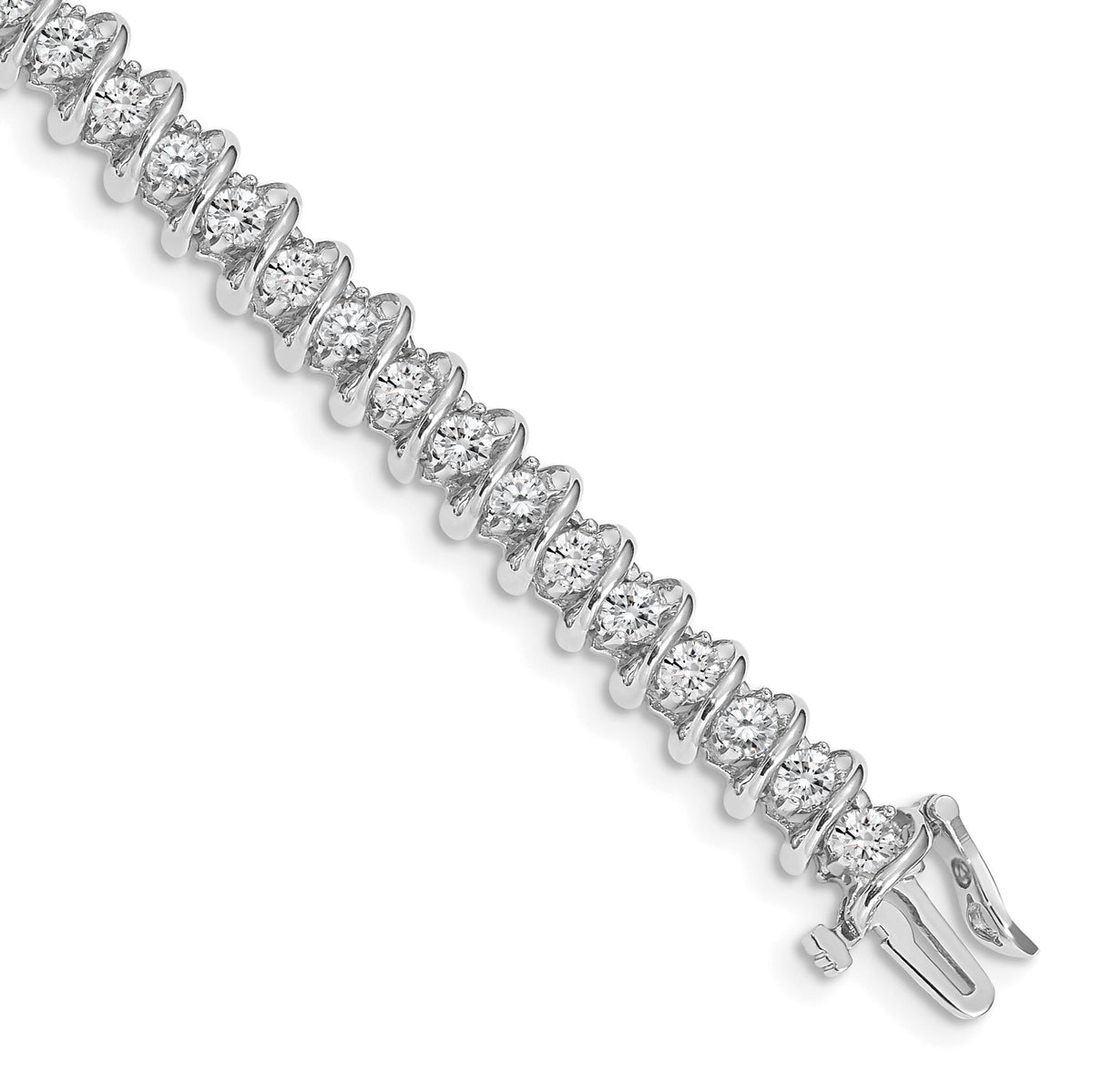 14k White Gold 2.9mm Tennis Bracelet Mounting-X2005W