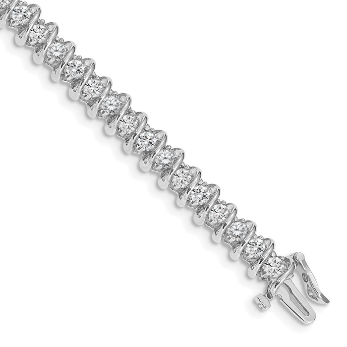14k White Gold 2.9mm Tennis Bracelet Mounting-X2005W