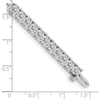 14k White Gold Tennis Bracelet Mounting-X2045W