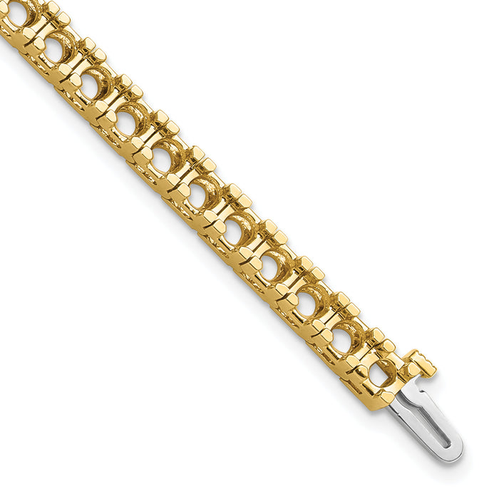 14k Diamond Tennis Bracelet Mounting-X2046