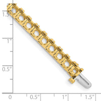 14k Diamond Tennis Bracelet Mounting-X2047