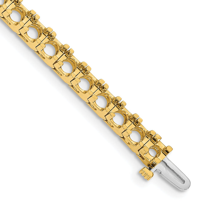 14k Diamond Tennis Bracelet Mounting-X2047