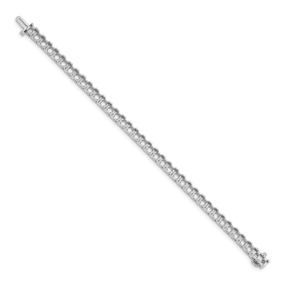 14k White Gold Tennis Bracelet Mounting-X2047W