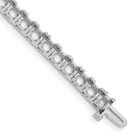 14k White Gold Tennis Bracelet Mounting-X2047W
