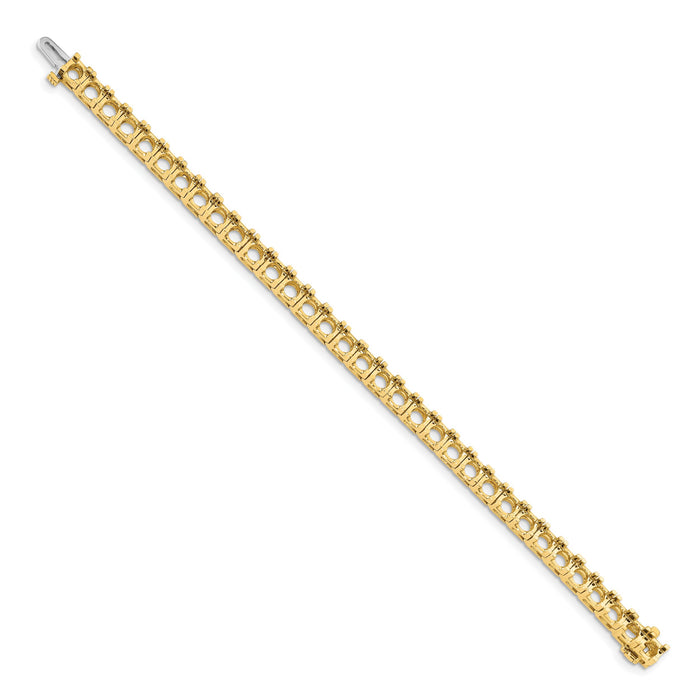 14k Diamond Tennis Bracelet Mounting-X2048