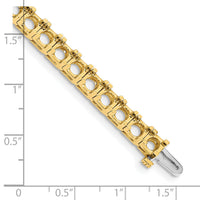 14k Diamond Tennis Bracelet Mounting-X2048