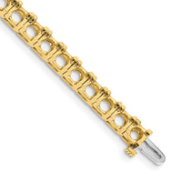 14k Diamond Tennis Bracelet Mounting-X2048