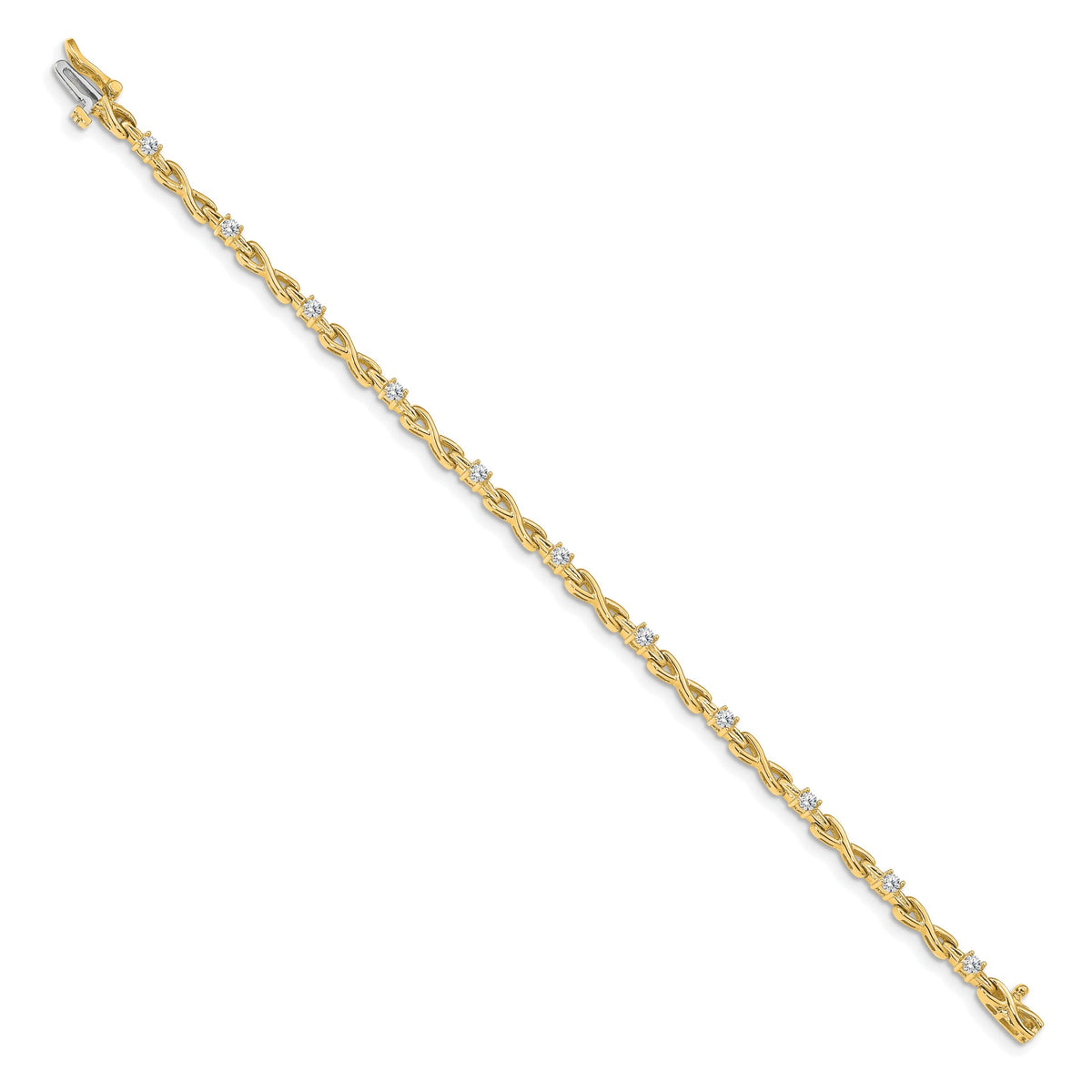 14k 2.2mm Diamond Tennis Bracelet Mounting-X2106