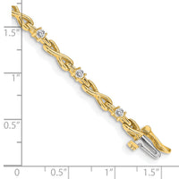 14k 2.2mm Diamond Tennis Bracelet Mounting-X2106