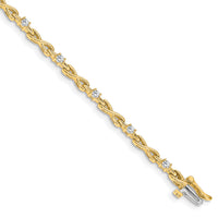 14k 2.2mm Diamond Tennis Bracelet Mounting-X2106