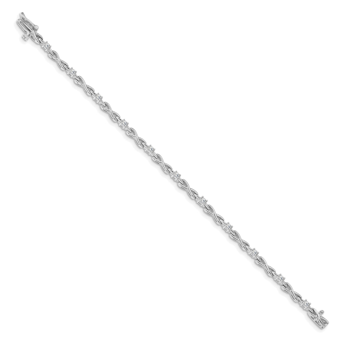 14k White Gold 2.3mm Tennis Bracelet Mounting-X2106W