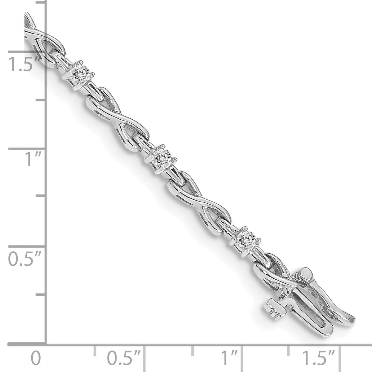 14k White Gold 2.3mm Tennis Bracelet Mounting-X2106W