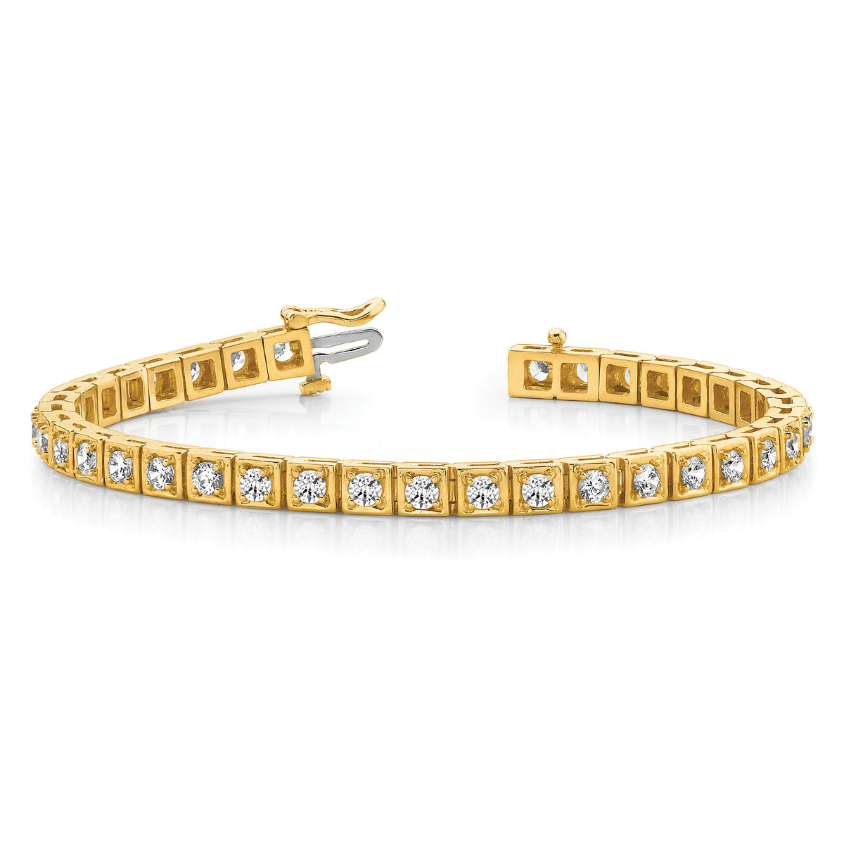 14k 3mm Diamond Tennis Bracelet Mounting-X2163
