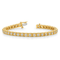 14k 3mm Diamond Tennis Bracelet Mounting-X2163