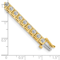 14k 3mm Diamond Tennis Bracelet Mounting-X2163