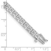 14k White Gold Tennis Bracelet Mounting-X2163W